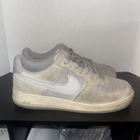 Nike Air Force 1 Low (Cool) Wolf Grey White Men’s 13 488298-090 *rare Model main image 6